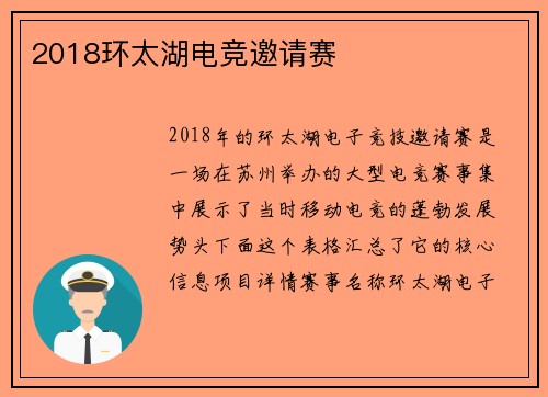 2018环太湖电竞邀请赛